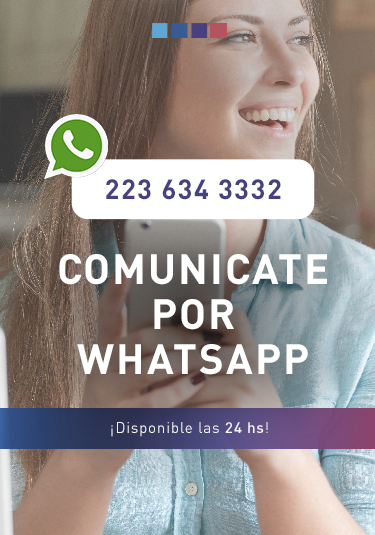 Comunicate por WhatsApp 2236343332 ¡Disponible las 24hs!